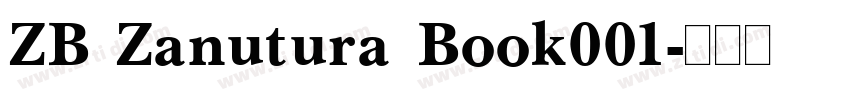 ZB Zanutura Book001字体转换